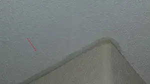 normal hairline crack in ceiling