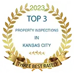 top 3 home inspectors in kansas city 2023 badge