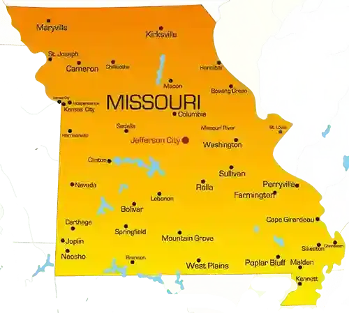 service areas missouri state map