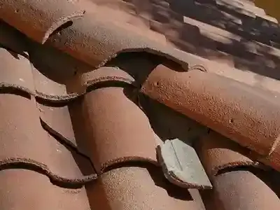 broken clay tiles