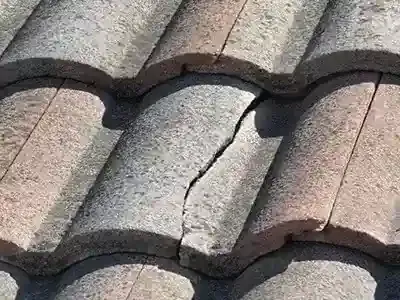 cracked clay tiles