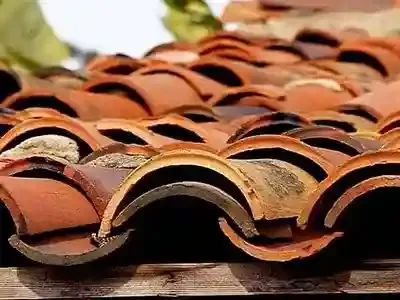 mission style clay roof tile