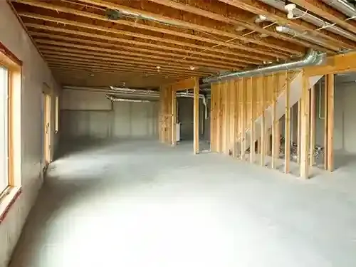 poured concrete basement
