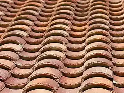 spanish style clay roof tile