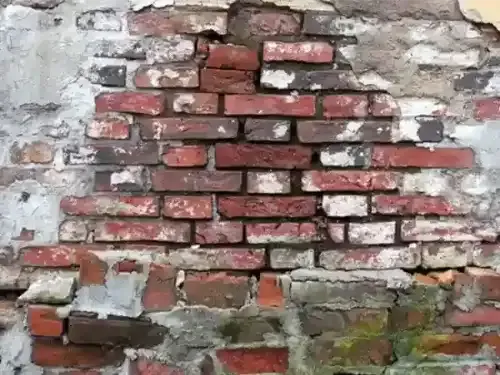 worn out brick wall